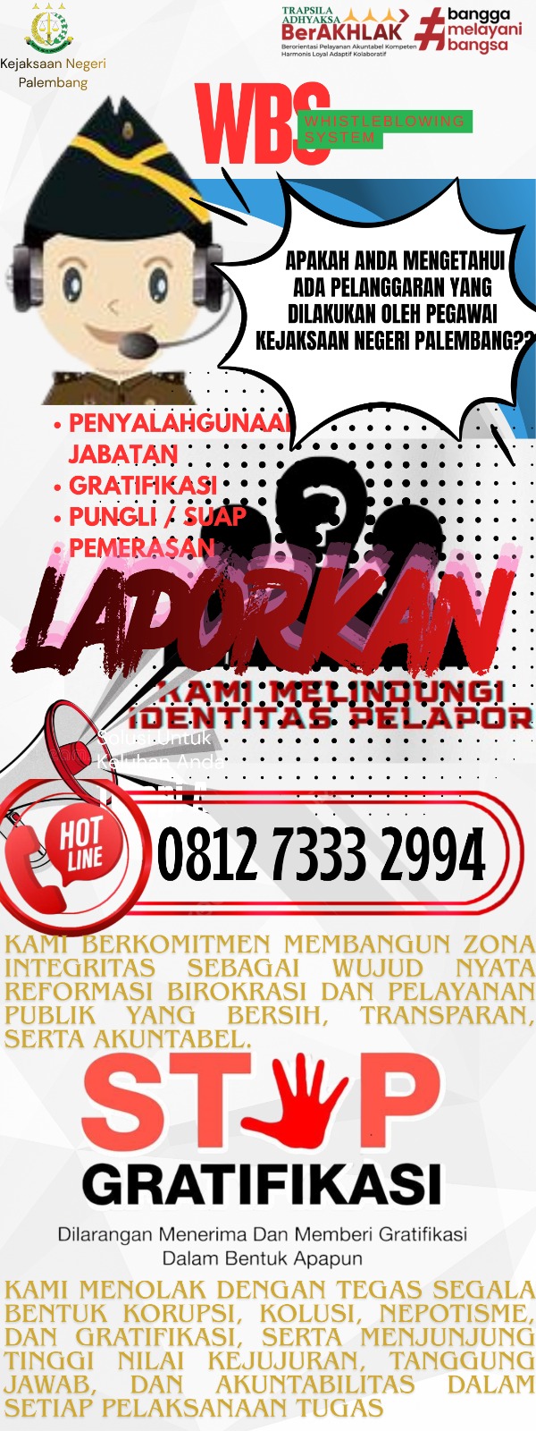 PENGEMBALIAN KERUGIAN NEGARA PERKARA DUGAAN TIPIKOR PASAR CINDE PALEMBANG